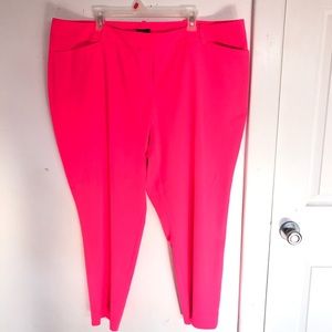 Plus size NEON PINK trousers